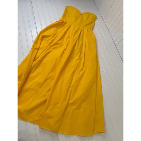 NWT Revolve SWF Balconette Midi Dress in Spanish Sun Tube Strapless Smocked Sz L - Picture 3 of 13